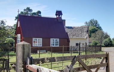 village typique et traditionnel en angleterre