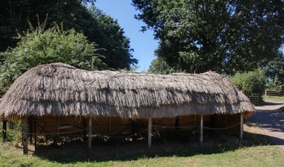 Fototapeta na wymiar village typique et traditionnel en angleterre