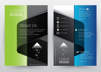 Cover Design Vector template set  Brochure, Annual Report, Magazine, Poster, Corporate Presentation, Portfolio, Flyer, Banner, Website. A4 size