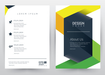 Cover Design Vector template set  Brochure, Annual Report, Magazine, Poster, Corporate Presentation, Portfolio, Flyer, Banner, Website. A4 size