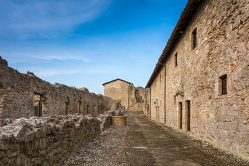 Fortezza di Civitella del Tronto, Teramo, Italia. Antico sito storico. 
