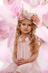 Portrait of a charming little girl