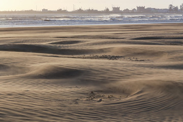 Beach in Morocco on the ocean