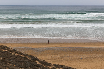 Beach in Morocco on the ocean