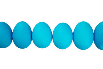 Blue easter eggs