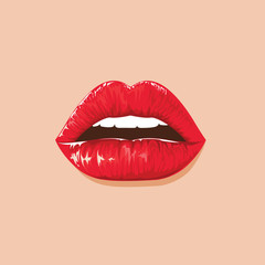 illustration. sexy lips 