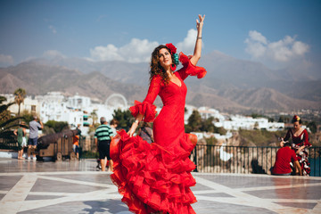 Flamenco Dancer in Spain - obrazy, fototapety, plakaty