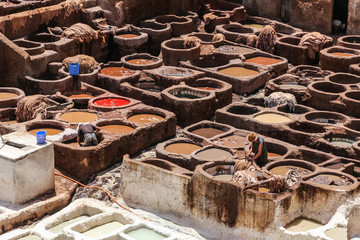 Tannery in Fes, Morocco