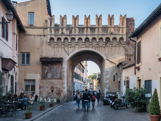Porta Settimiana in Trastevere, Rome