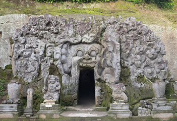 Anicent cave Goa Gajah, Ubud, Bali Island, Indonesia