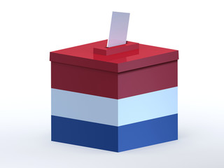 Dutch election ballot box