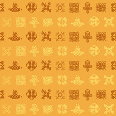 seamless pattern with Celtic art and ethnic ornaments for your design