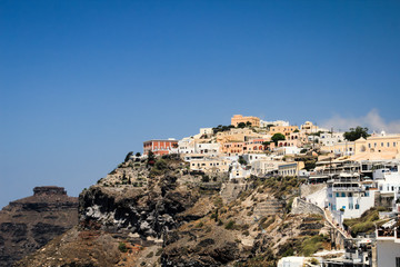 Fototapeta na wymiar Ansicht von Santourini, Griechenland