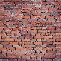 Background of old brick wall pattern texture.