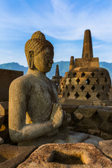 Borobudur Buddist Temple - island Java Indonesia