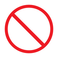 forbidden sign isolated vector