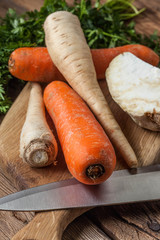 Vegetables to make broth.