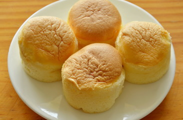 fresh butter cupcake on dish