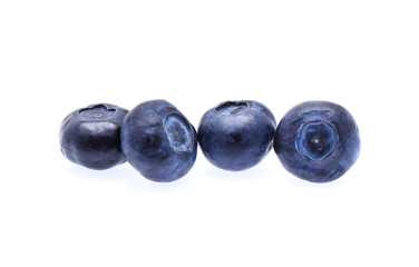 blueberries isolated on white