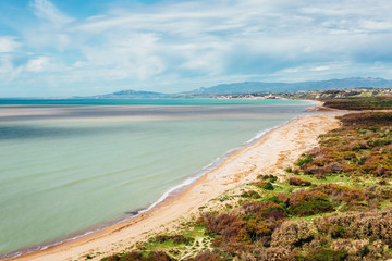 Location place Island Sicily (Sicilia), Italy, Europe. Mediterranean sea.