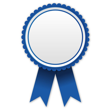 blue award badge