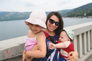 Family at Lake