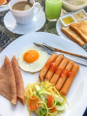 Breakfast in morning