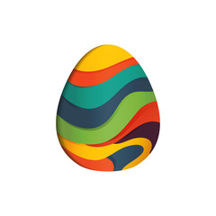 Easter eggs icon. Geometric egg design. Creative Vector card illustration.