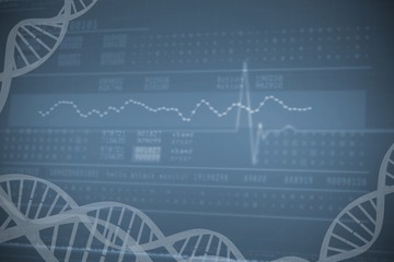 Panoramic view of information data on device screen