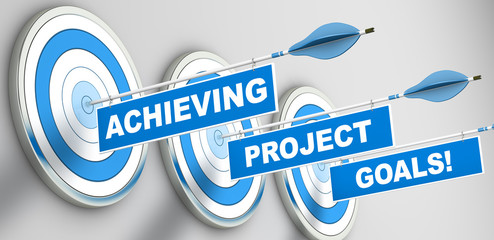 Achieving Project Goals - obrazy, fototapety, plakaty