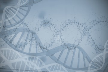Device screen of DNA helix pattern 