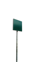 Blank Green Road Sign with clipping path