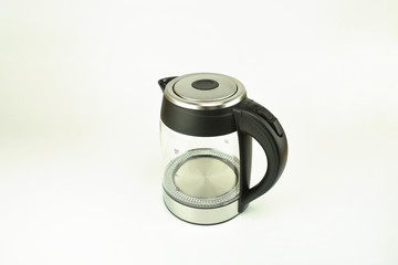 Electric kettle on the white background