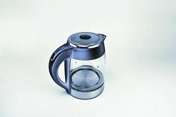 Electric kettle on the white background