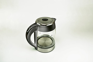 Electric kettle on the white background