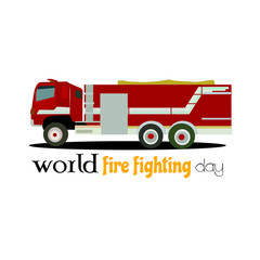Fototapeta premium Firefighting fire rescue Logo Vector