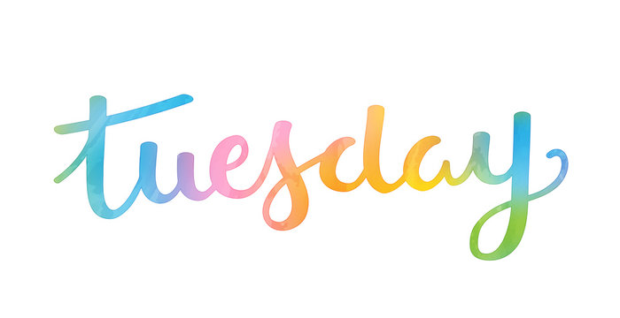 TUESDAY Hand Lettering Icon