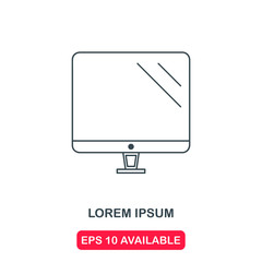 Monitor icon vector