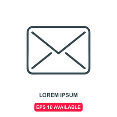 Mail icon vector