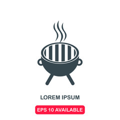 Barbeque icon vector