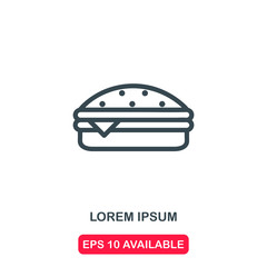 Hamburger icon vector