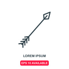 Bow arrow icon vector