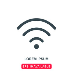 WI-FI icon vector