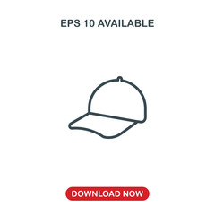 Cap icon vector