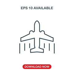 Airplane icon vector