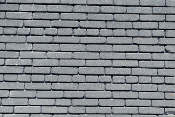Graphic texture brick wall with gray stone