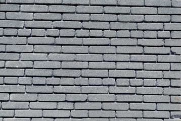 Acrylic prints Stones Graphic texture brick wall with gray stone
