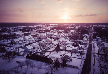 Aerial of Plainsboro Sunrise