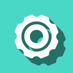 gear icon stock vector illustration flat design