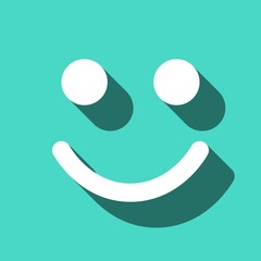 Smile icon stock vector illustration flat design